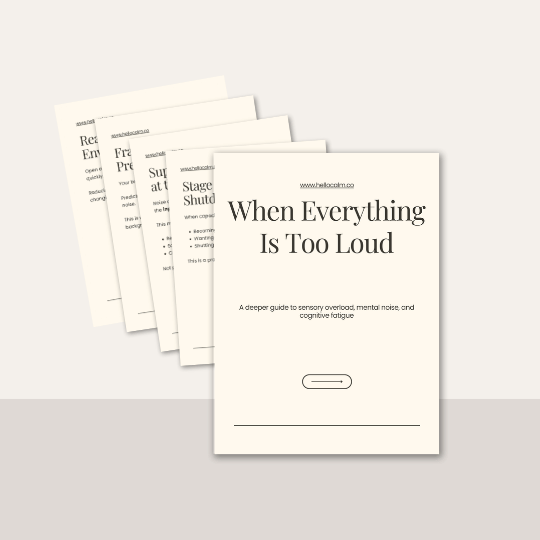 an image showing some pages inside the adhd noise guide