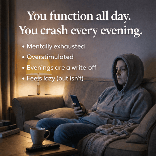 ADHD burnout relief - hello calm function all day crash every evening