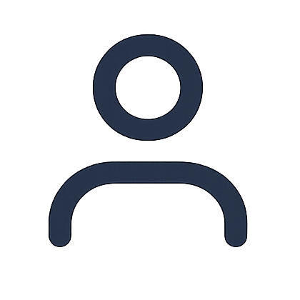 Placeholder icon of a person on a black background