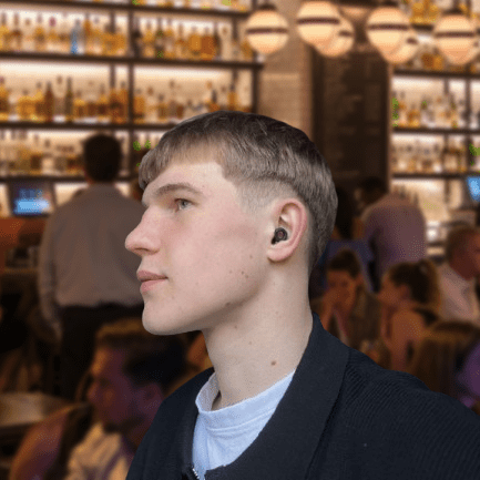 hello calm ADHD ear plug in public