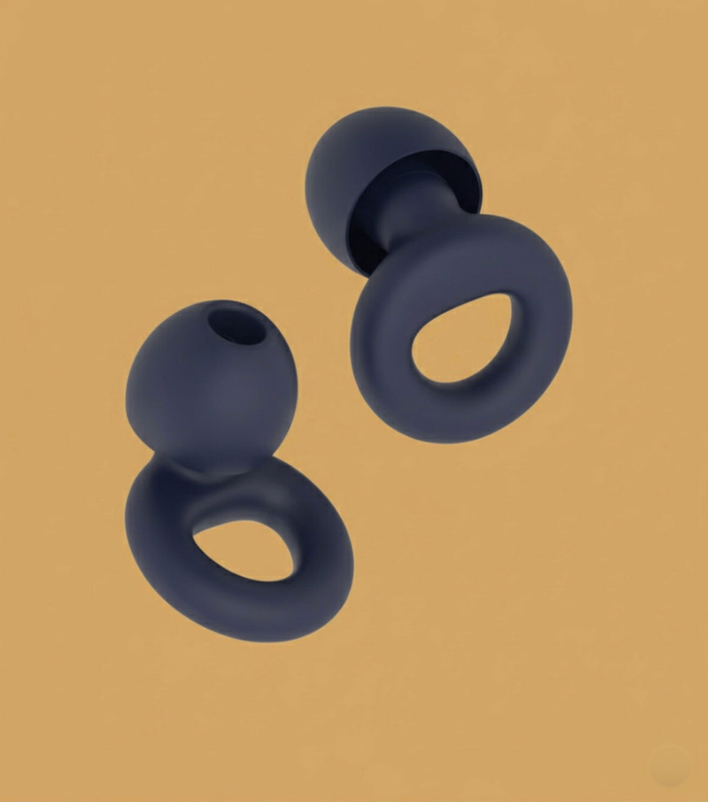 The hello calm product and portable case, a travel essential for reducing travel fatigue on planes and trains.