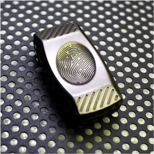 an image of the hello calm adhd fidget toy finger print slider