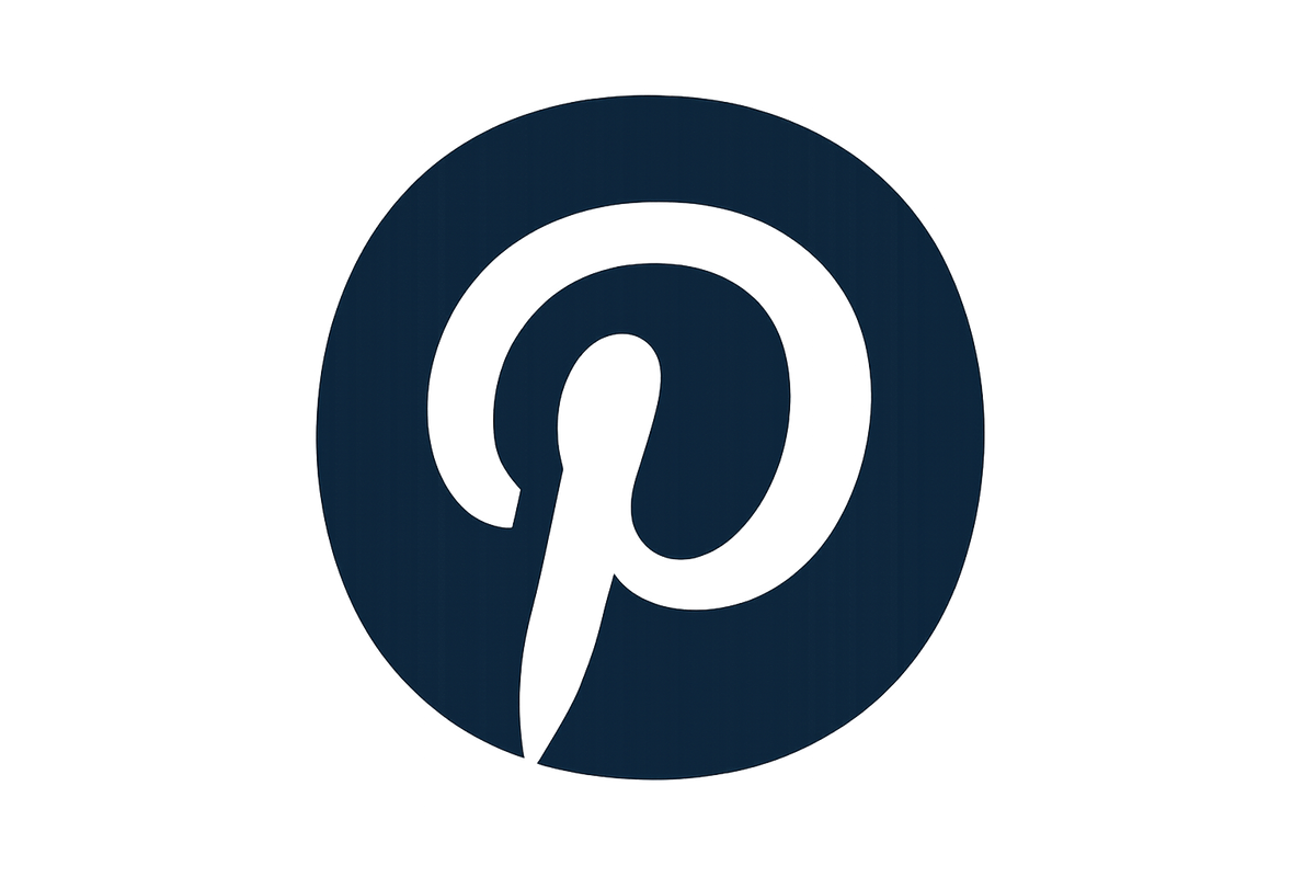 Pinterest logo on a white background