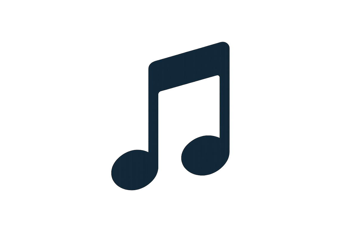 an icon of a musical note